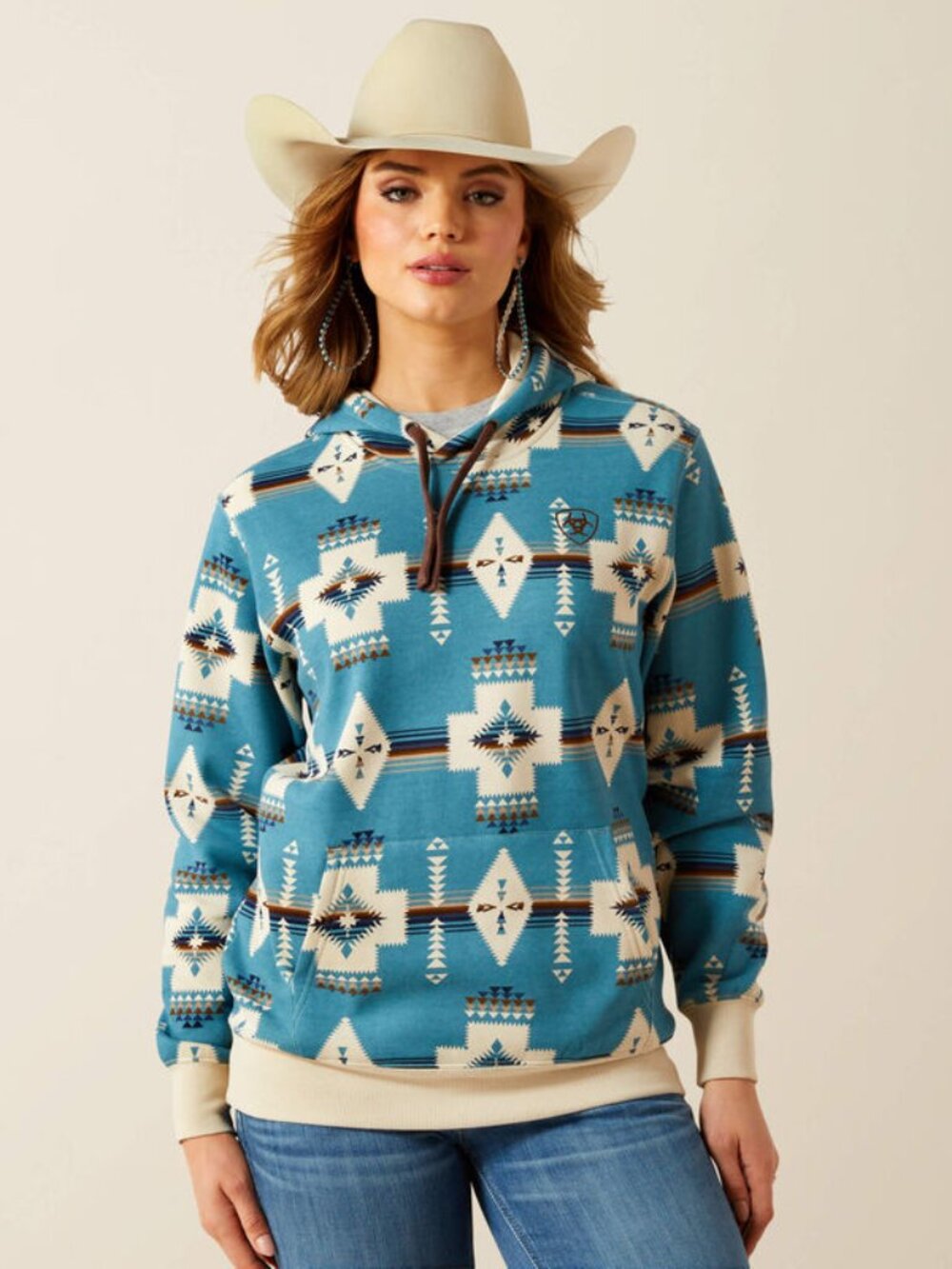 Women's Logo 2.0 Hoodie in Agave Southwest Print | NWT